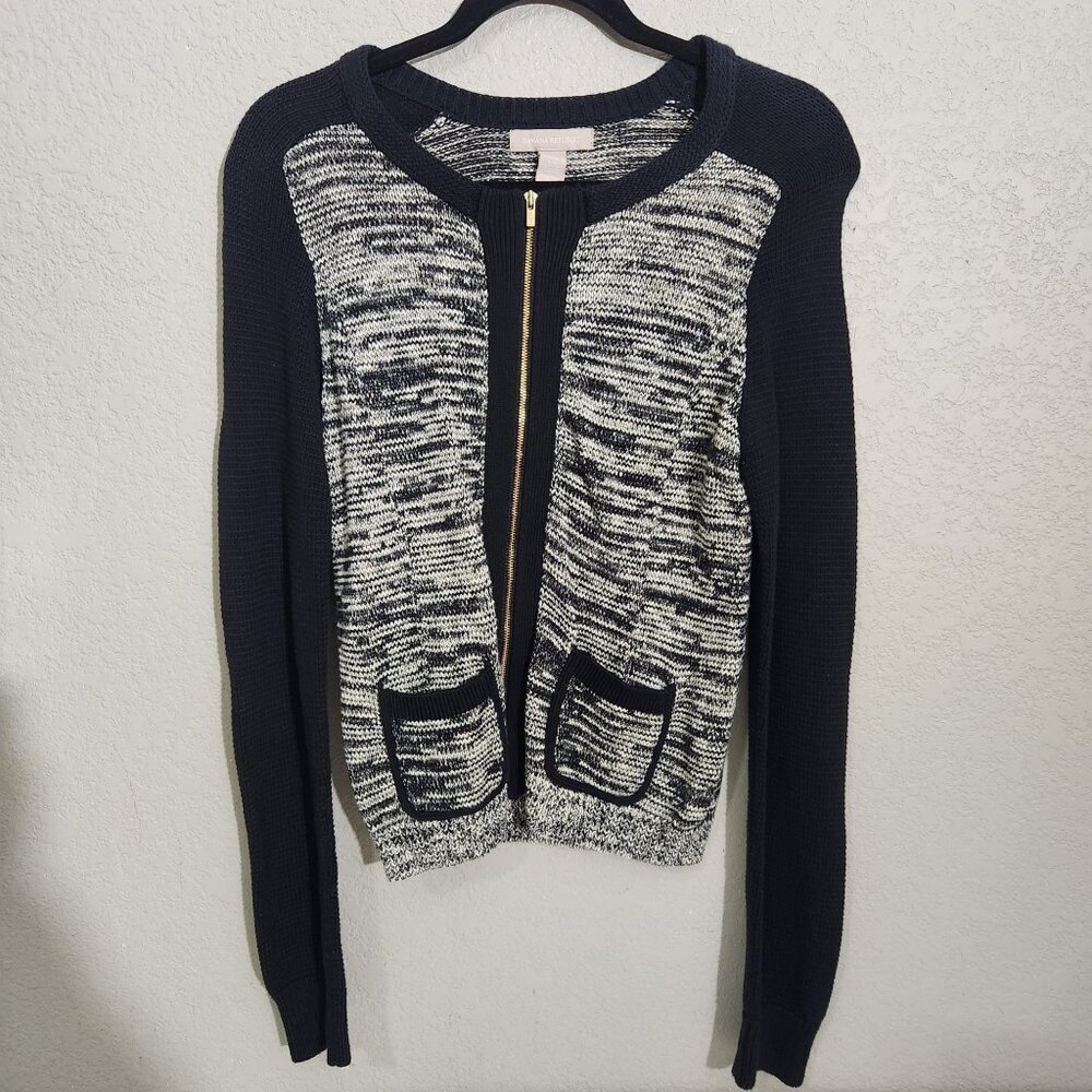 Banana Republic Cardigan Small Black White